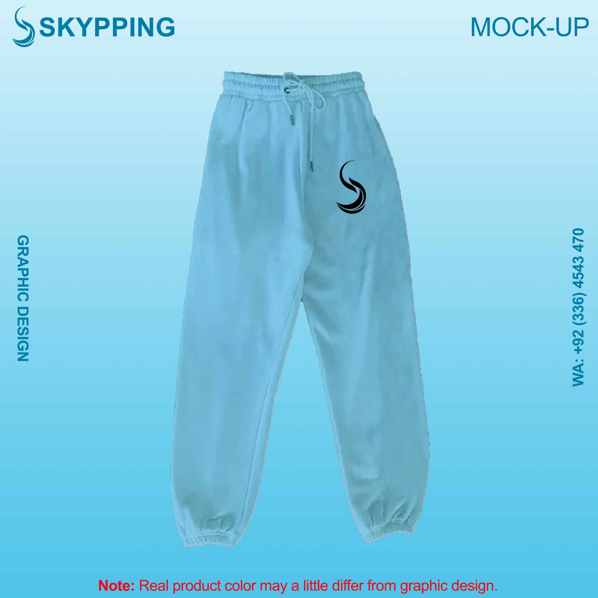 Sweatpant with Side Pocket and Closed Bottom